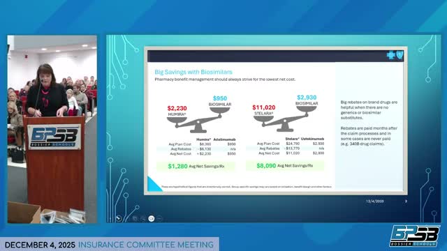 Committee adopts 30-day limit for specialty drug fills after staff flags $50,000 mail-order refill