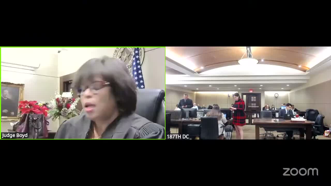 Judge Boyd moves through crowded 187th District docket, orders probation terms and sentences in multiple cases