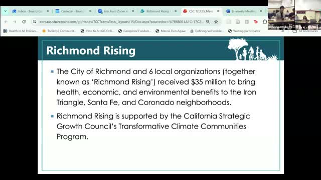 Richmond Rising partners report progress on $35 million Transformative Climate Communities award