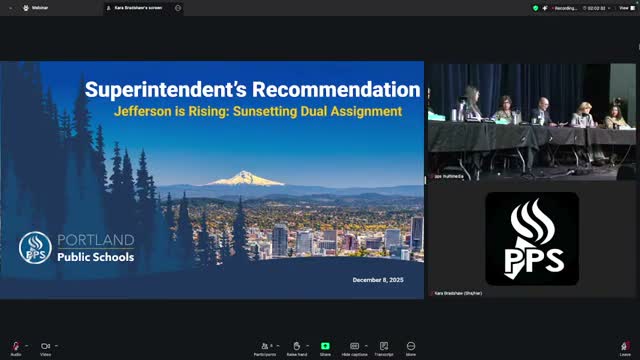 Portland public hearing on Jefferson High boundaries turns into sharp debate as superintendent backs 'Scenario C'