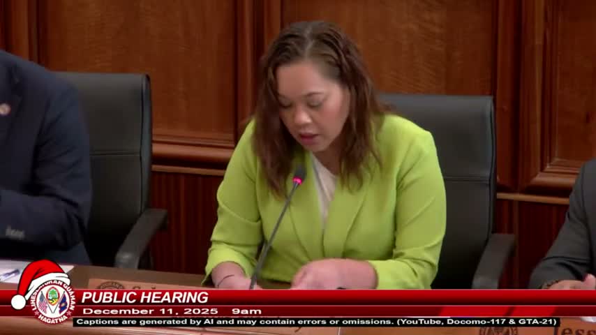 Guam committee hears bill to raise entry degree for dietitians, panel urges explicit grandfathering