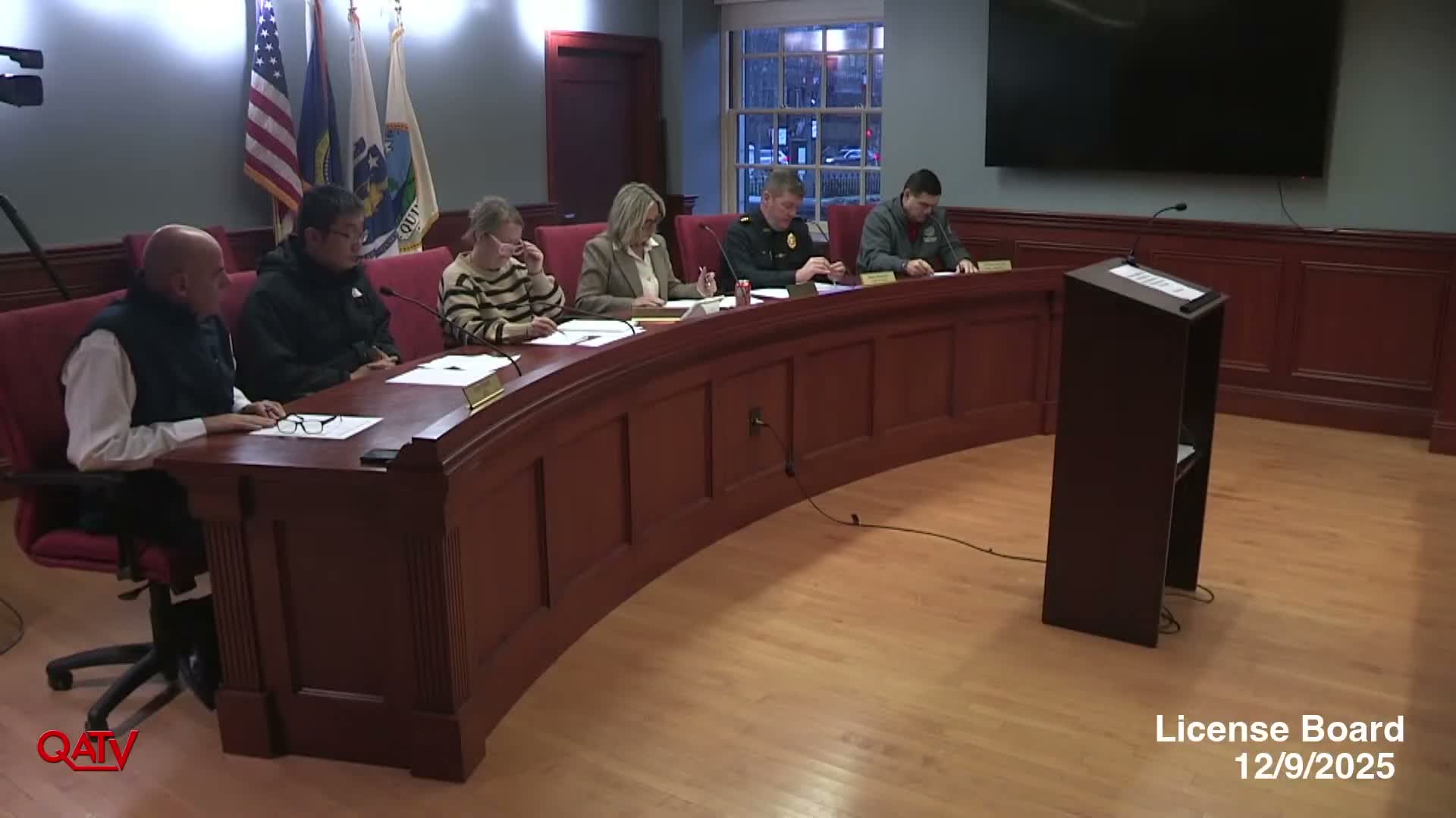 License board approves 2026 hearing dates, accepts Nov. 18 minutes and schedules next hearing