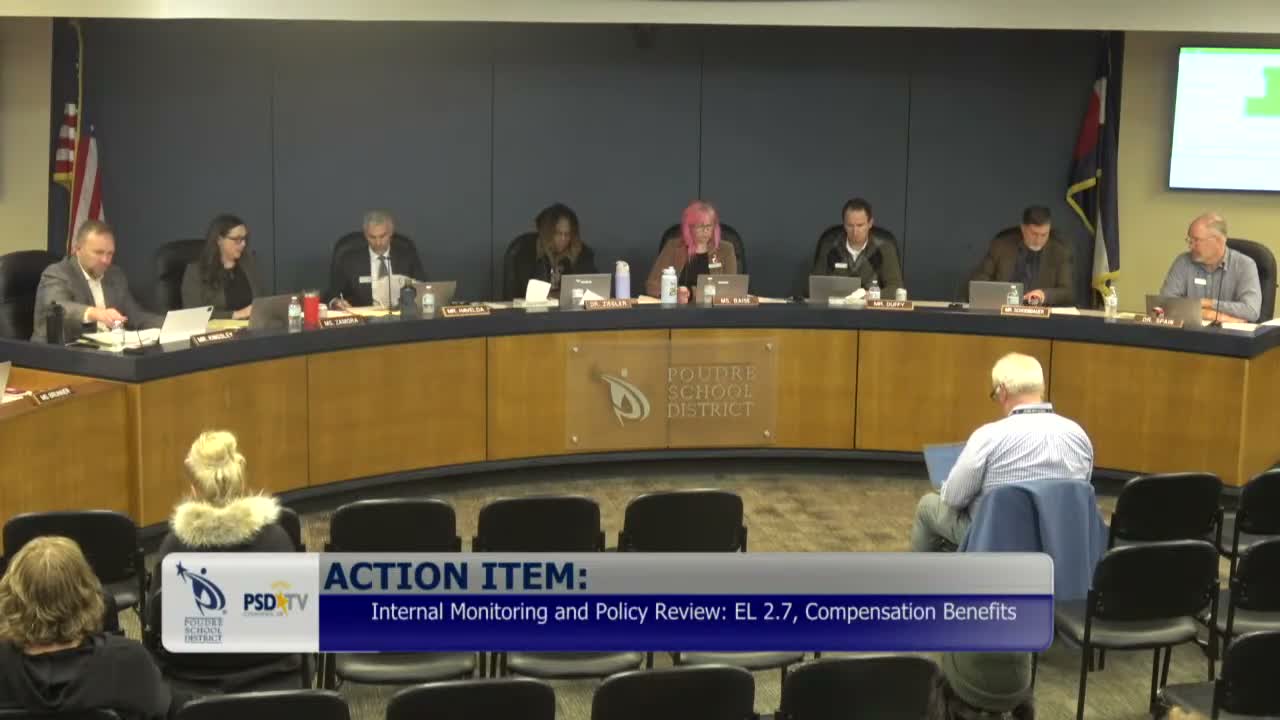 Poudre School District certifies 2025 mill levy; board votes 7–0