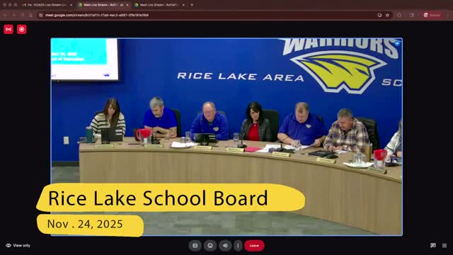 Rice Lake board: district 'meeting expectations' with score of 64; members press for clearer DPI measures and more student credentials