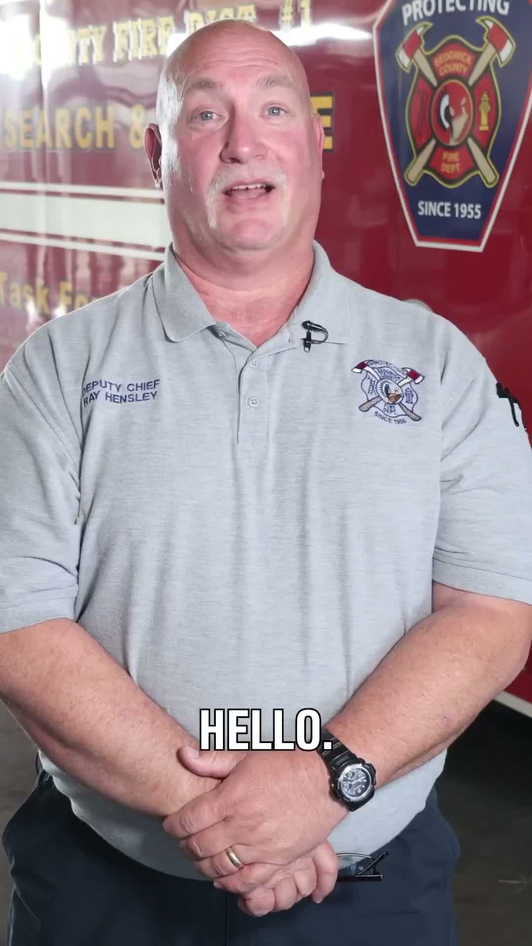 Holiday decoration safety message from Sedgwick County Fire District