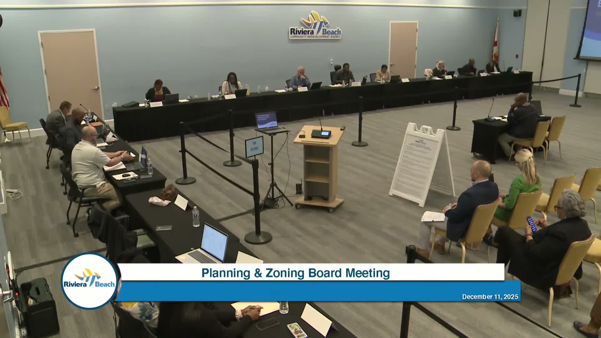 Riviera Beach planning board unanimously approves 36‑unit Leo Lane townhomes with police‑recommended lighting and local‑hire reporting condition
