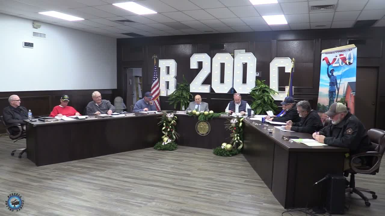 Russell County fiscal court gives first reading to FY25-26 budget amendment totaling $3.83 million