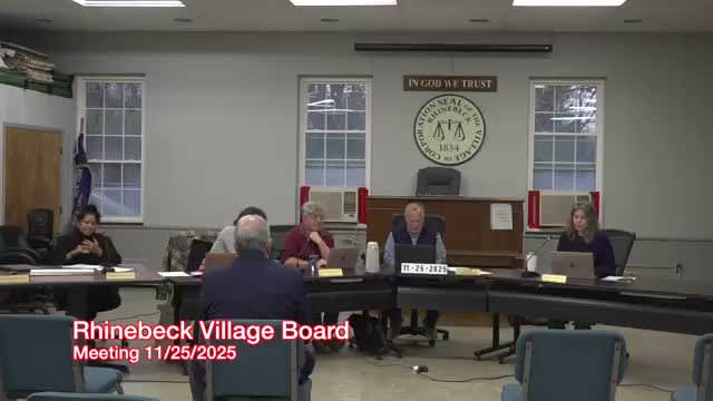 Rhinebeck board schedules January public hearing on commercial loading‑zone code changes