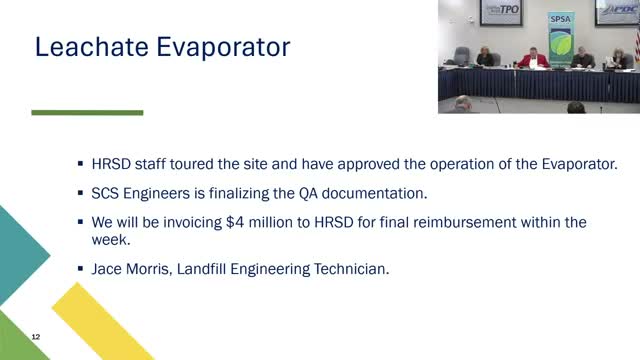 SPSA: new leachate concentrator reduces hauling and could save millions, staff say