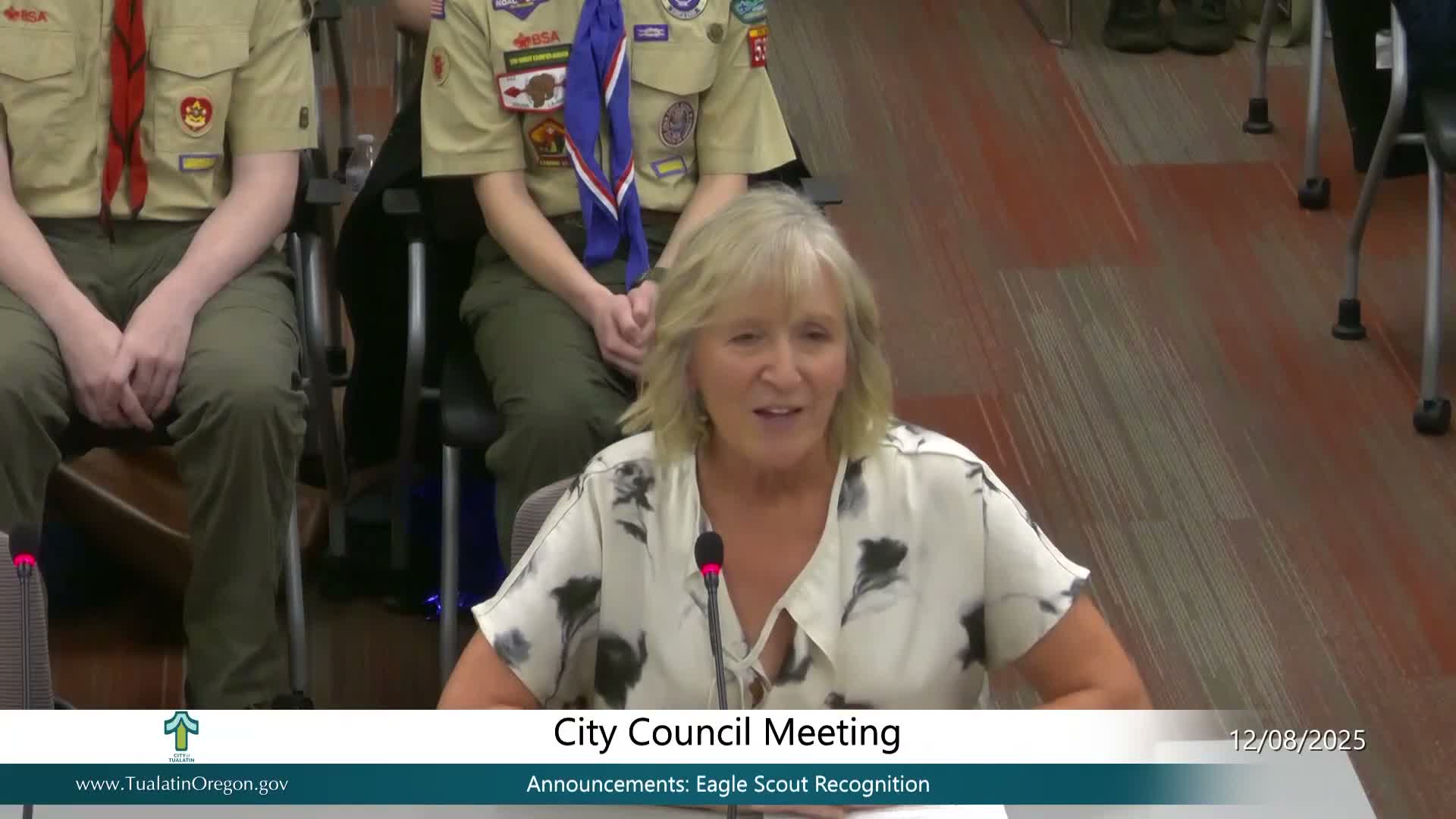 Tualatin recognizes 10 Eagle Scouts for park and trail projects