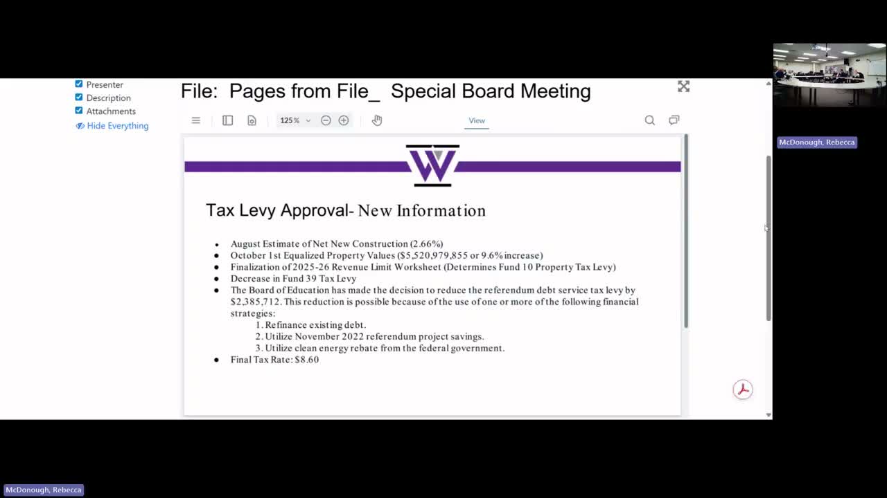 Waunakee budget committee outlines $2.3 million levy cut options and shifts enrollment modeling