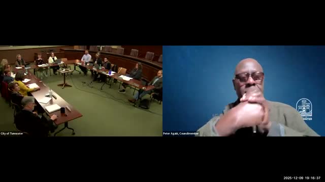 Tumwater planning staff ask council to place 2025 comprehensive‑plan and development‑code updates on Dec. 16 calendar