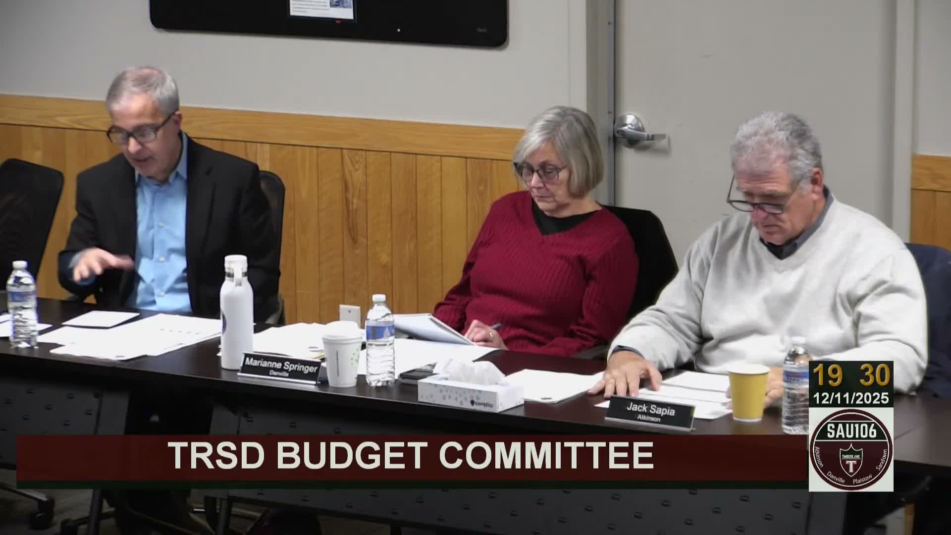 Timberlane administrators flag growing special-education and contracted-service costs as drivers of budget pressures