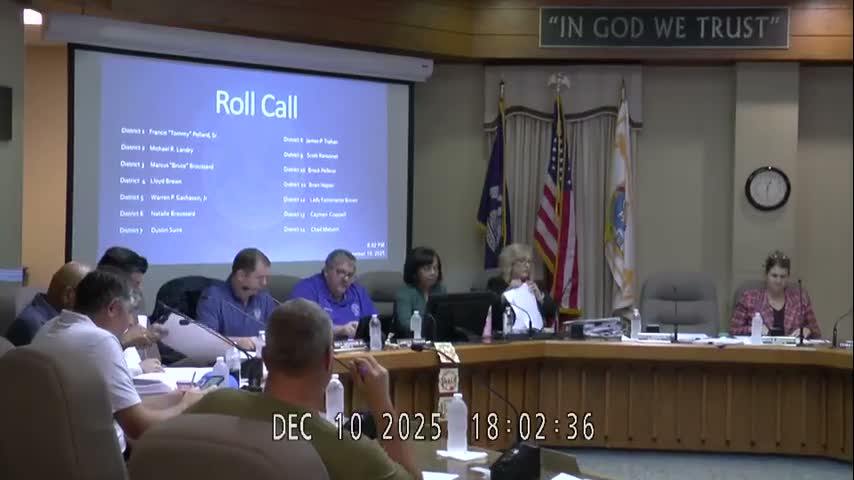 Iberia Parish delays vote on proposed 4 a.m. bar‑hours ordinance after public safety concerns