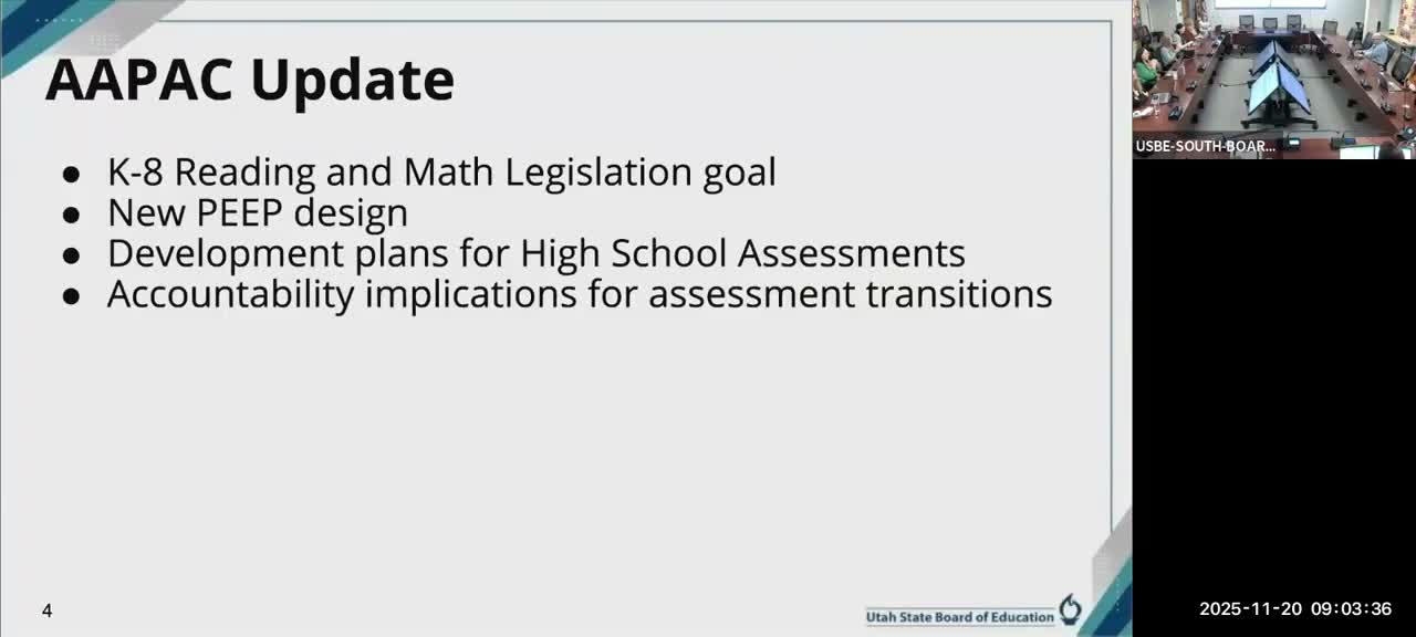 USBE staff preview K–8 literacy and math legislative proposal, urge local feedback