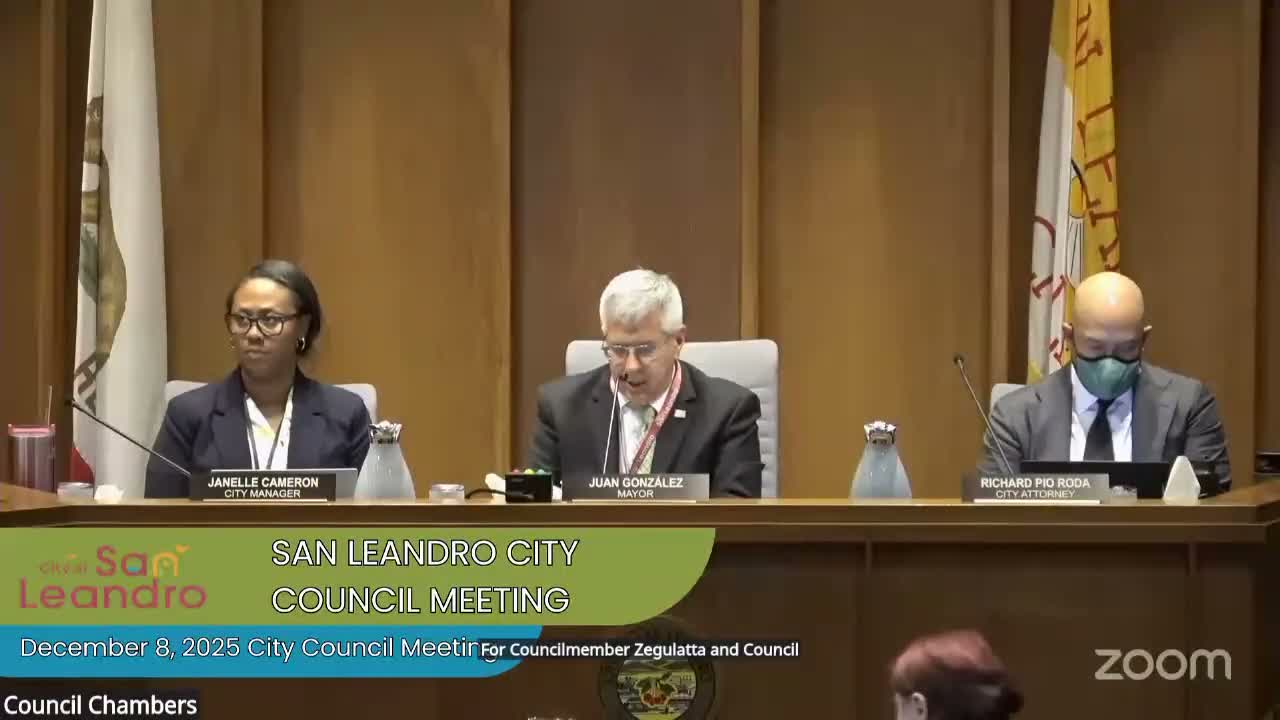 San Leandro council sets Jan. 5 privilege discussion and Jan. 20 disciplinary hearing