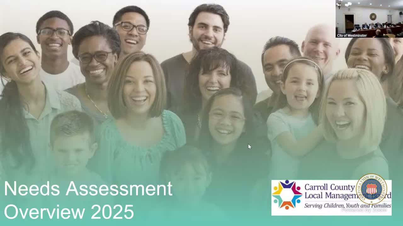 Local management board presents Carroll County needs assessment, highlights housing and mental‑health gaps