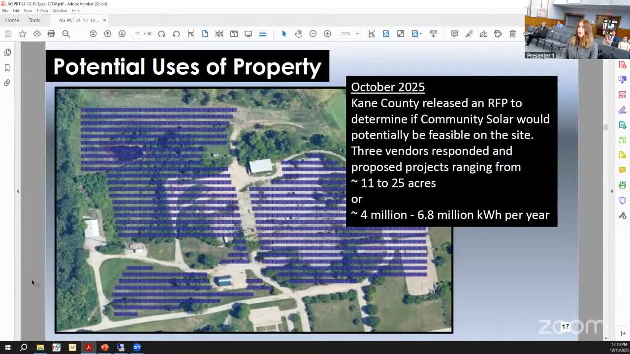 Kane County weighs sale, industrial development or community solar for idle 32-acre Fabian property