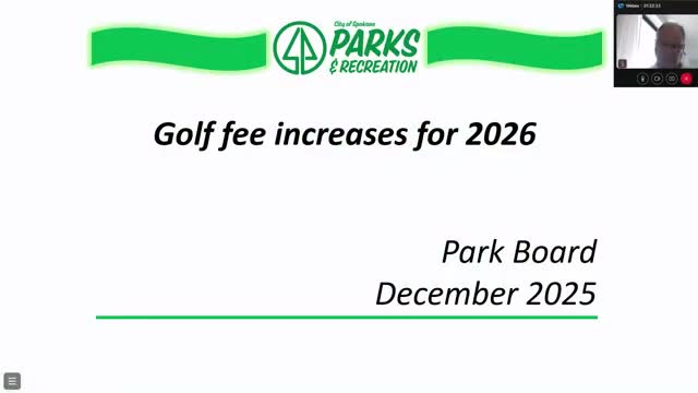 Park board approves 2026 golf fee increases and five-year Indian Canyon professional contract