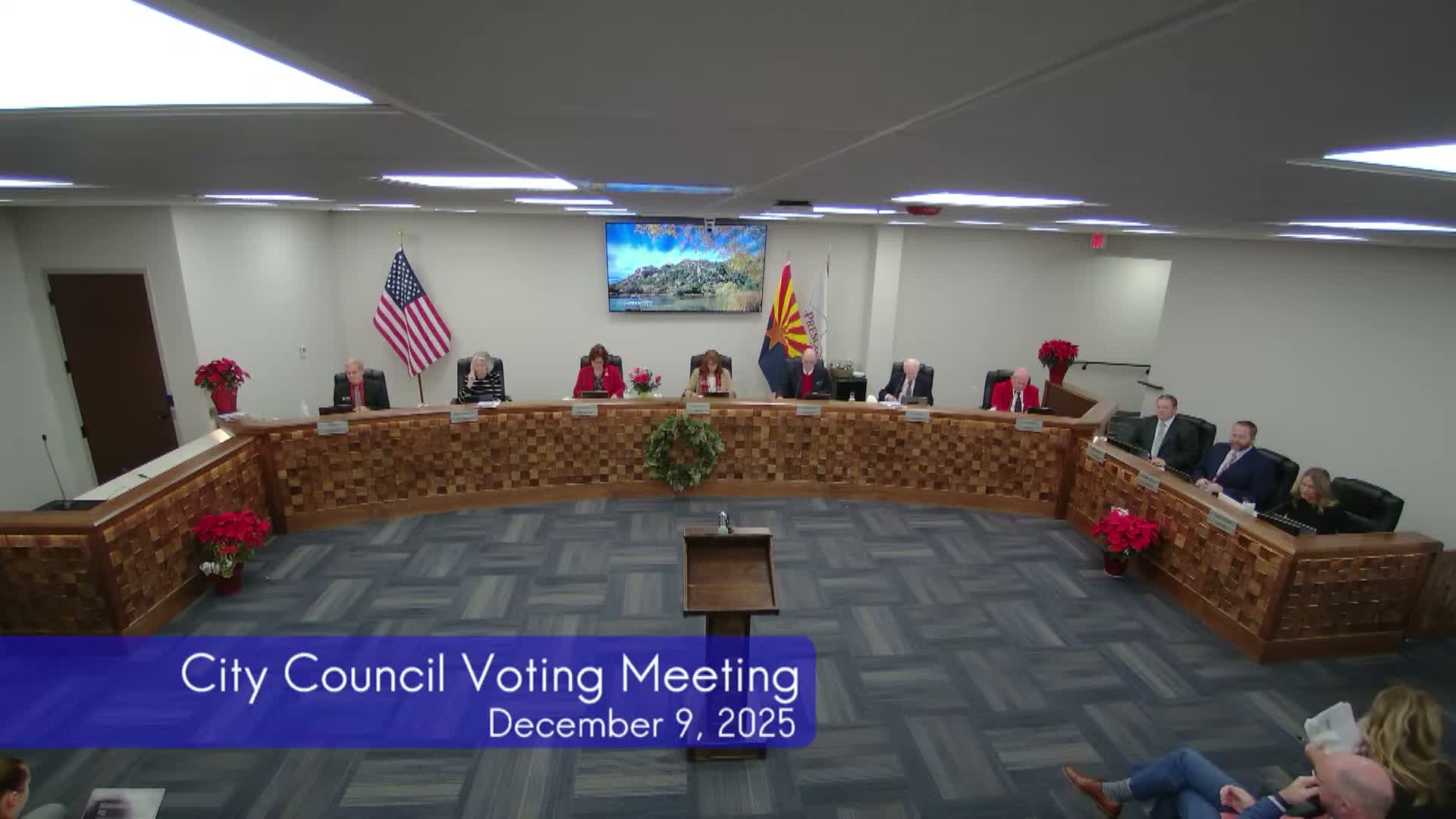 Lobbyists brief Prescott council on 2026 legislative priorities and risks — $3.5M airport award highlighted