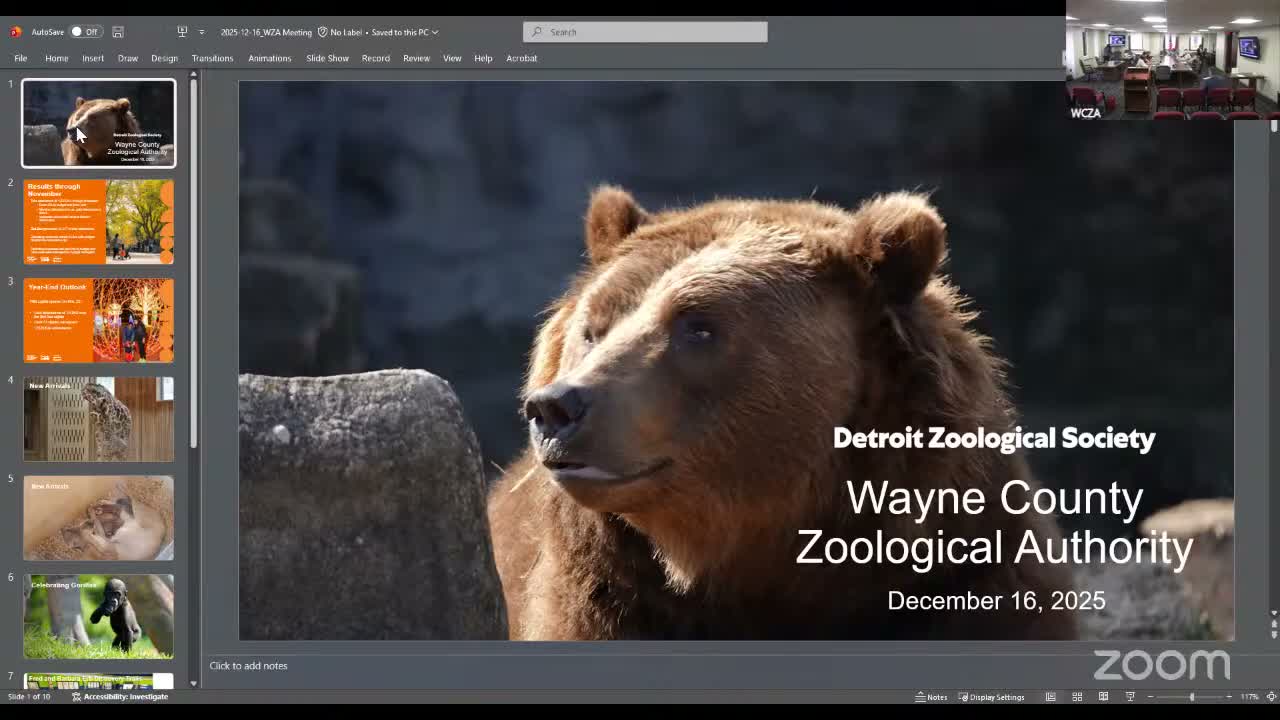 Detroit Zoo leaders brief Wayne County authority on attendance dip, births and new 7-acre Discovery Trails
