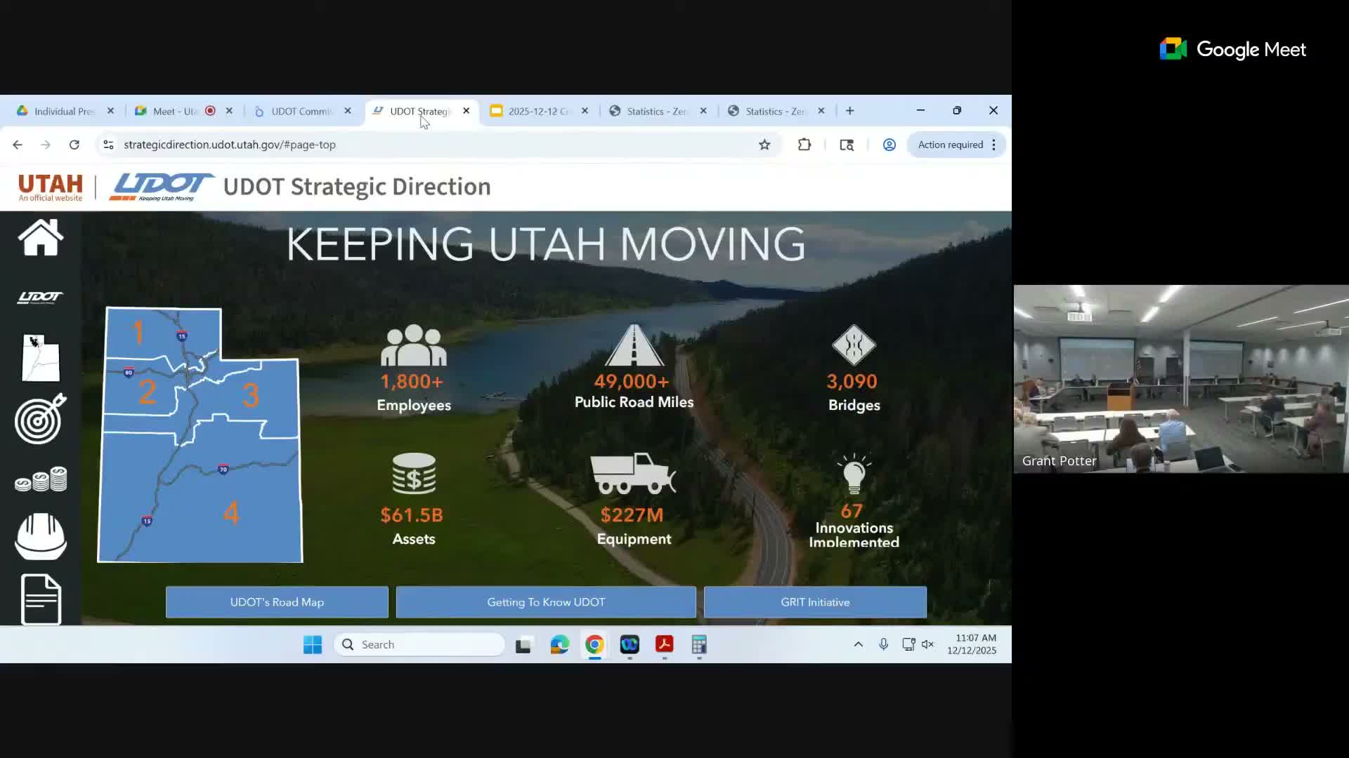 UDOT commission approves year‑end package of projects, corridor land purchases and broadband grant