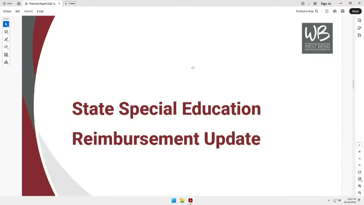 DPI sets special-education reimbursement at 35%; West Bend officials say district will need budget adjustments