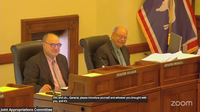 Adjutant General presents Guard readiness, asks for wildland firefighting equipment and position flexibilities