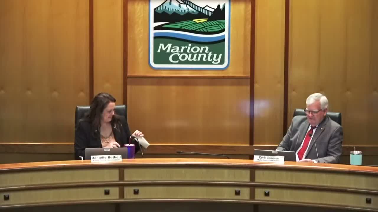 Marion County commissioners approve consent calendar including leadership appointments and multiple contract items