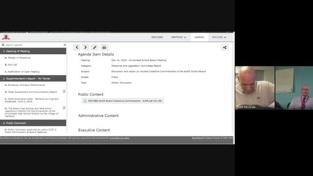 Arrowhead high school report card shows gains in growth and target group performance, board told