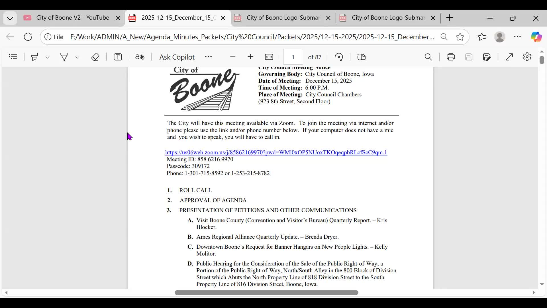 Tourism and housing gains highlighted; outgoing mayor urges continued momentum