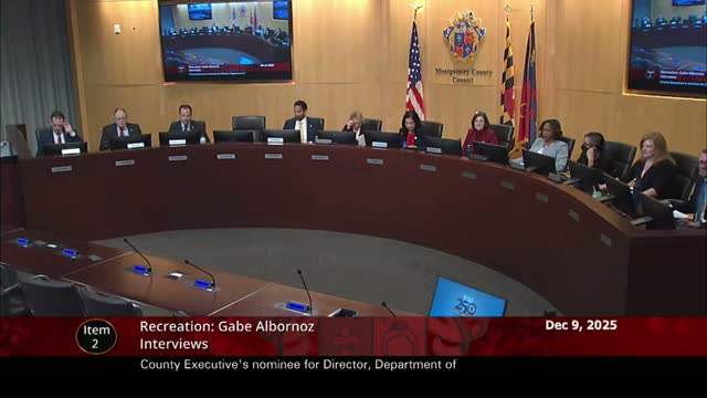 Council confirms Gabe Albornoz as director of Department of Recreation after interview