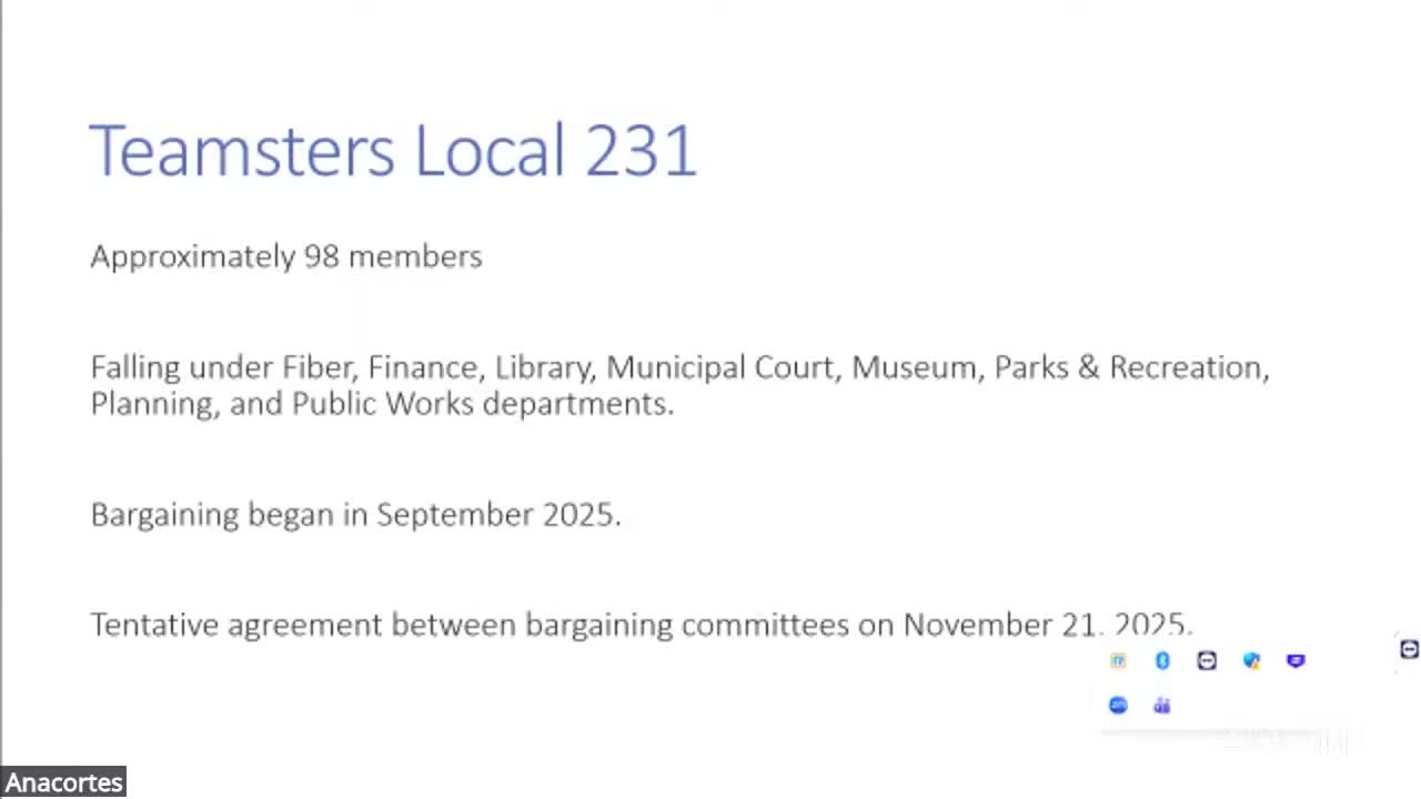 Anacortes Council approves three-year Teamsters contract, staff cites $2.26 million cumulative cost