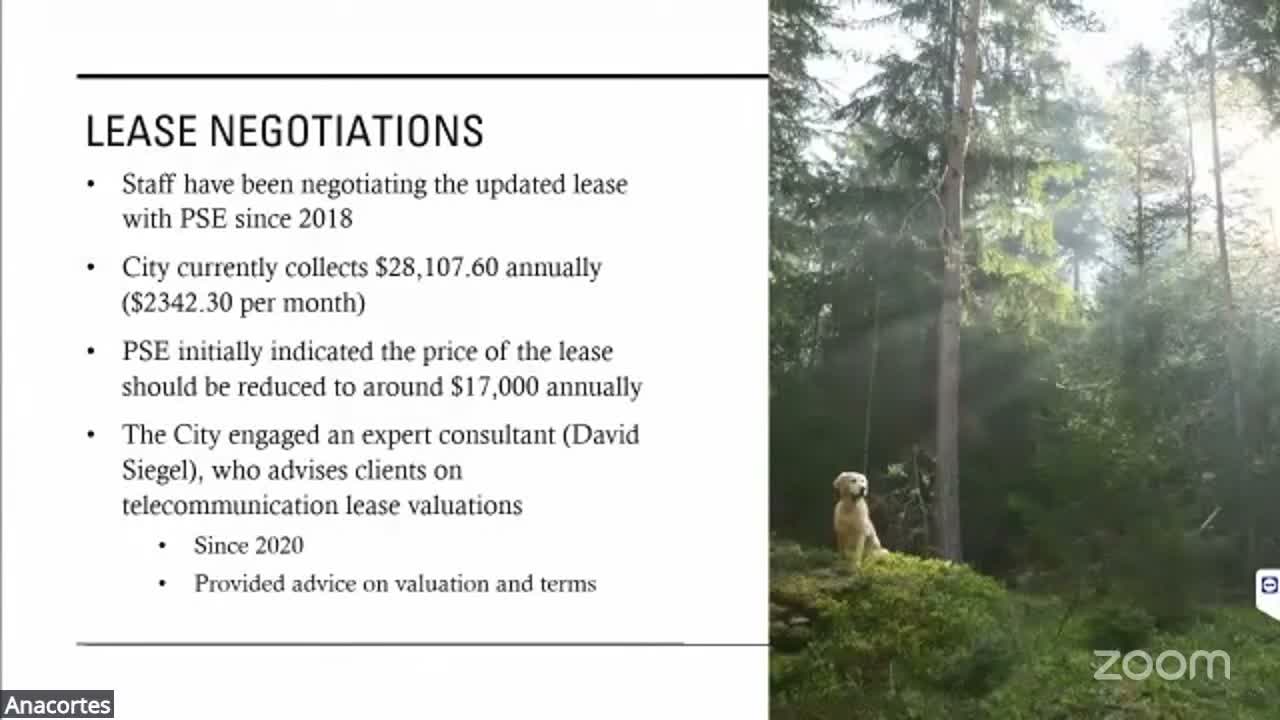 Anacortes approves new ground lease with Puget Sound Energy for Mount Eerie site; city to receive minimum $72,000 and one-time payment