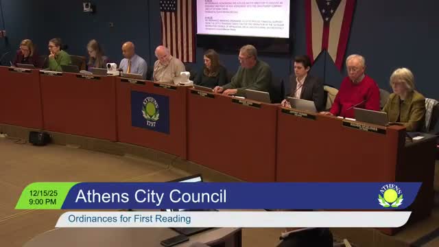 Votes at a glance: Athens council passes budget, zoning change and routine year‑end measures