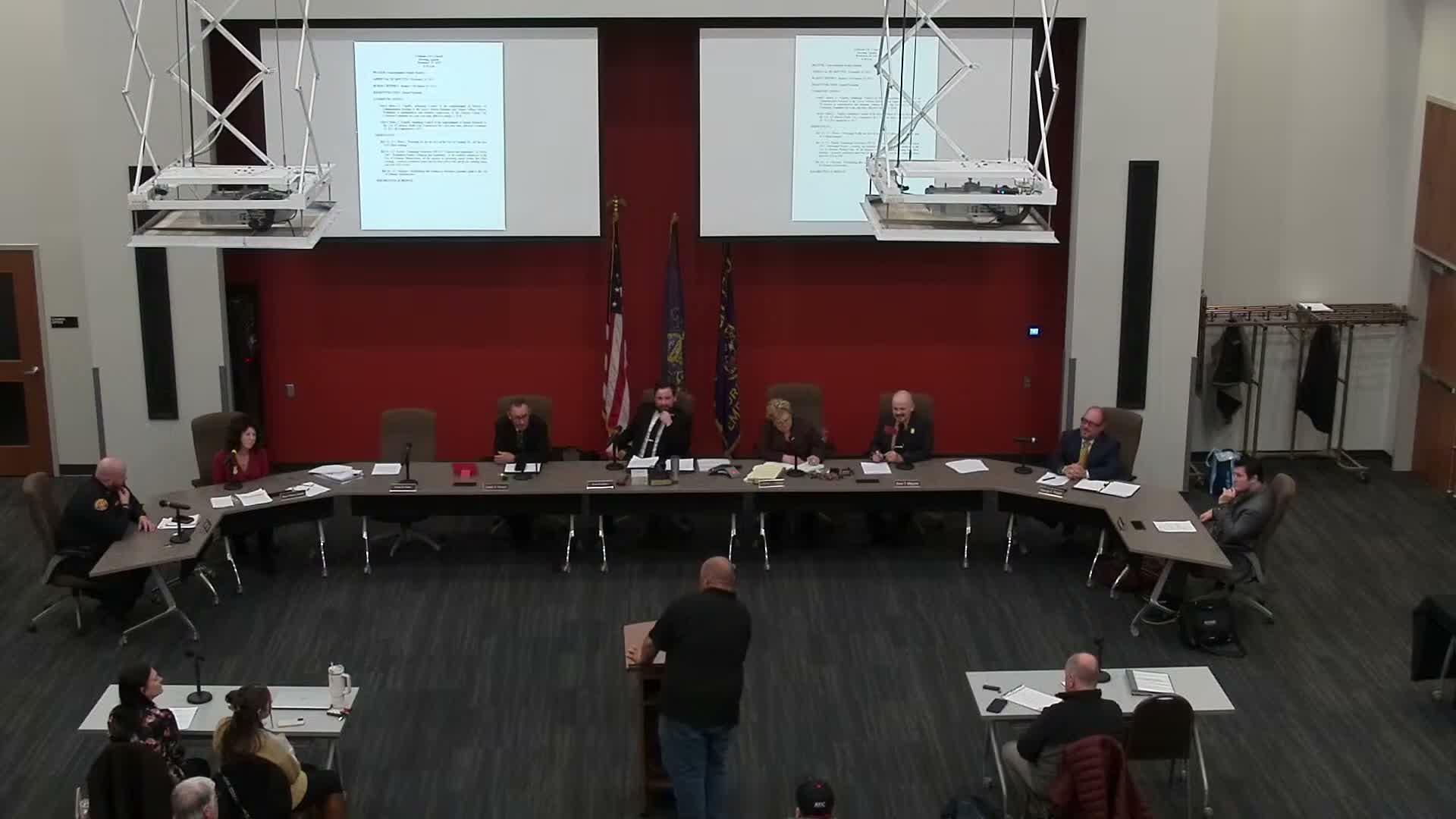 Residents press Lebanon leaders over street sweeping during early December snow events