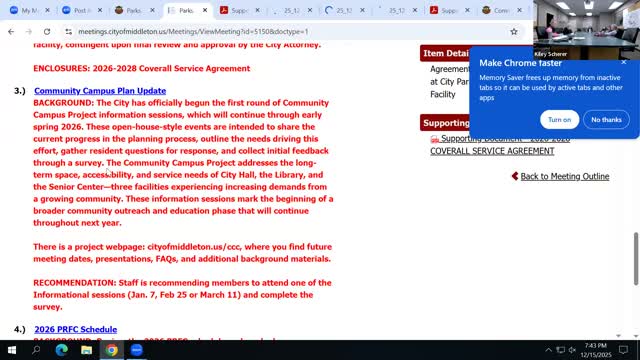 City begins community campus information sessions; commissioners hear costs and senior center concerns