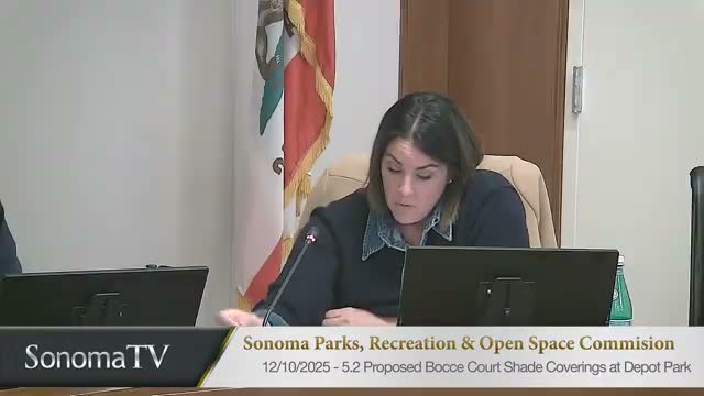 Commission reviews 90% Olsen Park plans; surfacing, mural and budget trade-offs highlighted