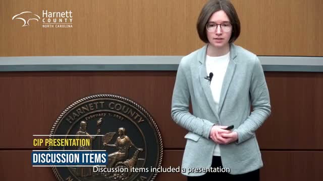 Harnett County staff present recommended capital improvement program for 2027–2033