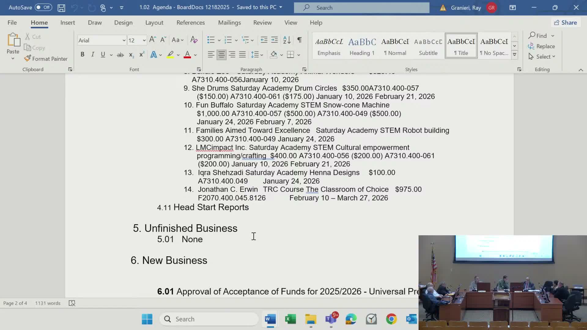 Niagara Falls board reviews and accepts roughly $10.5 million in grants for pre‑K, mental‑health supports and enrichment programs