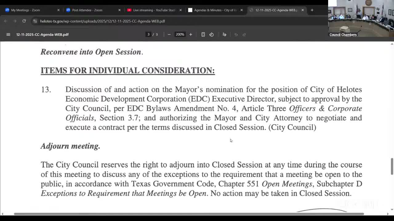 Mayor's nominee Catherine Silas approved as EDC executive director; council authorizes contract negotiation