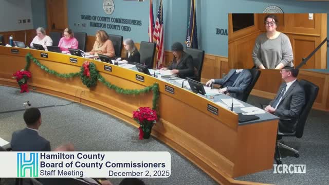 Commissioners honor LISC of Greater Cincinnati and Michael Patton on Dec. 2 meeting