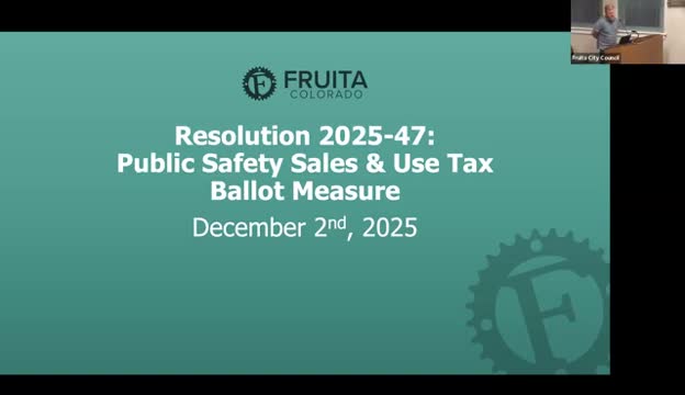 Council approves sending 0.2% public‑safety sales tax to April ballot after recusal