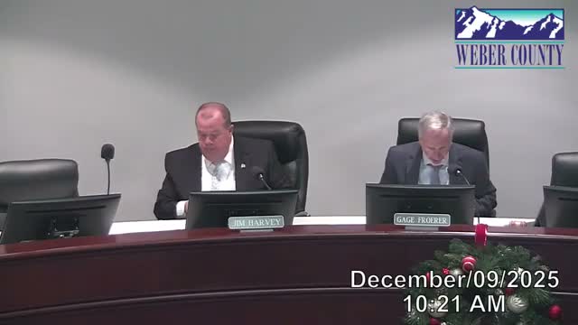 Commission adopts Western Weber general‑plan amendment adding state‑required water conservation actions