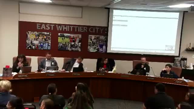 East Whittier board elects officers and appoints district representatives