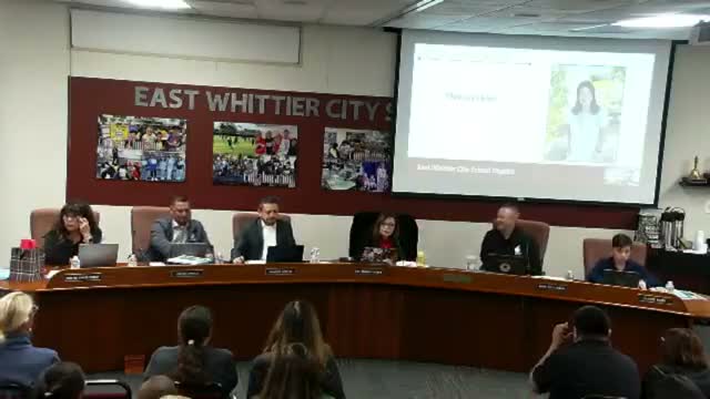 Scott Avenue students and staff honored at East Whittier board meeting