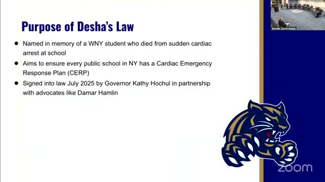 Sweet Home to add cardiac emergency response plan under Disha's Law; 30-day public comment starts 12/16