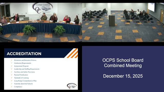 Superintendent: all nine Orange County schools fully accredited; attendance and graduation trends improving