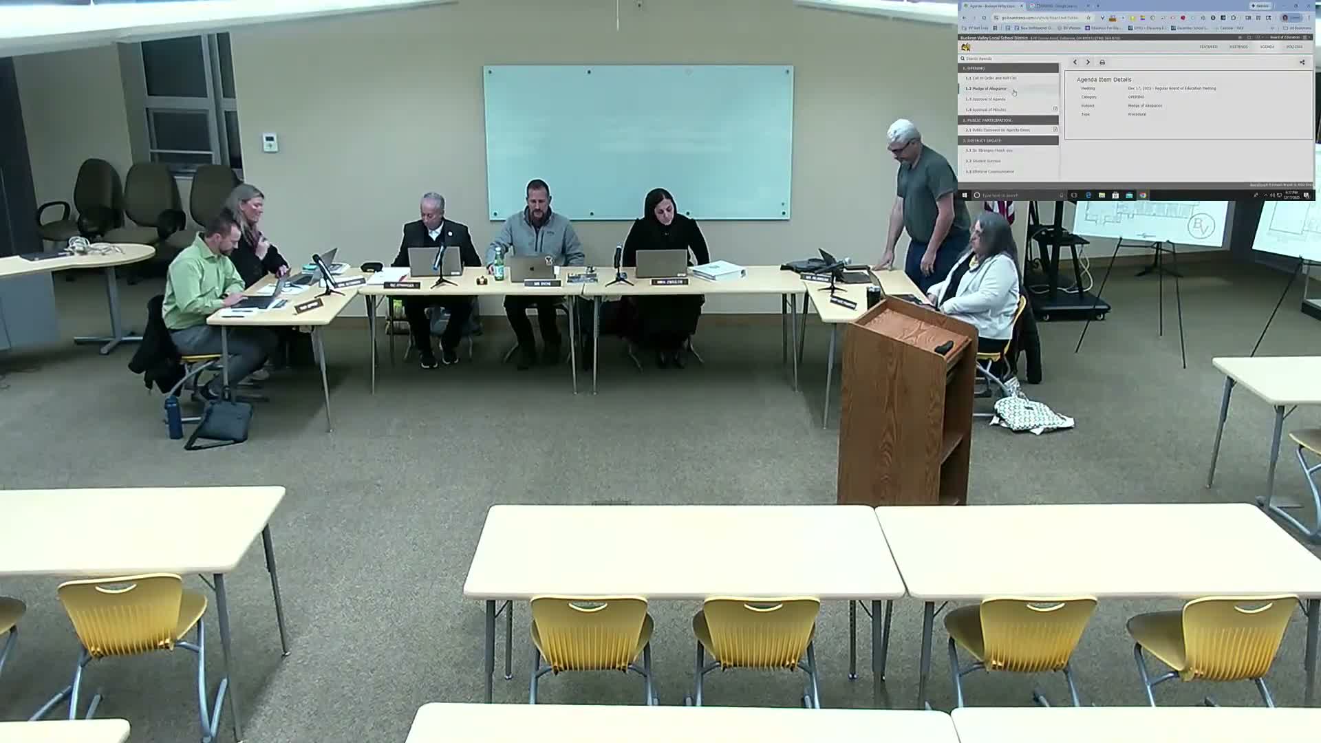 Board approves amended agenda, suspends a bylaw, renews OSBA membership and clears consent items