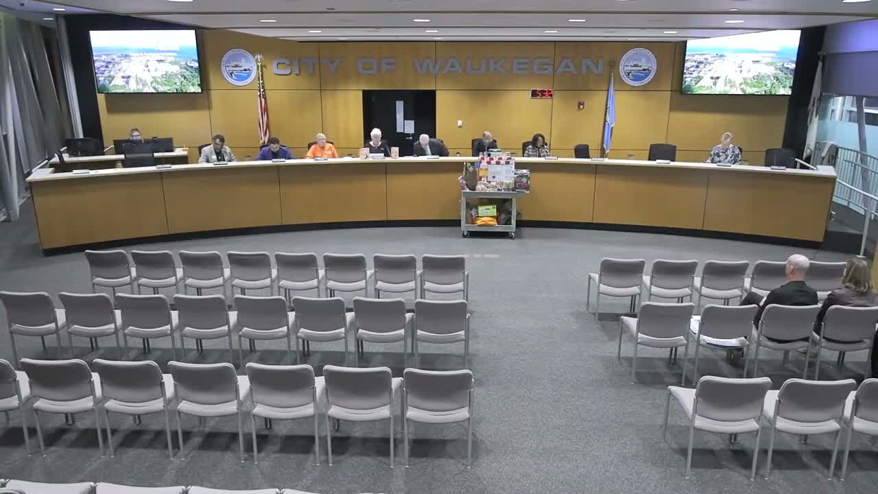 Waukegan committee recommends tax‑levy figure, debates nonbinding bond inducement option